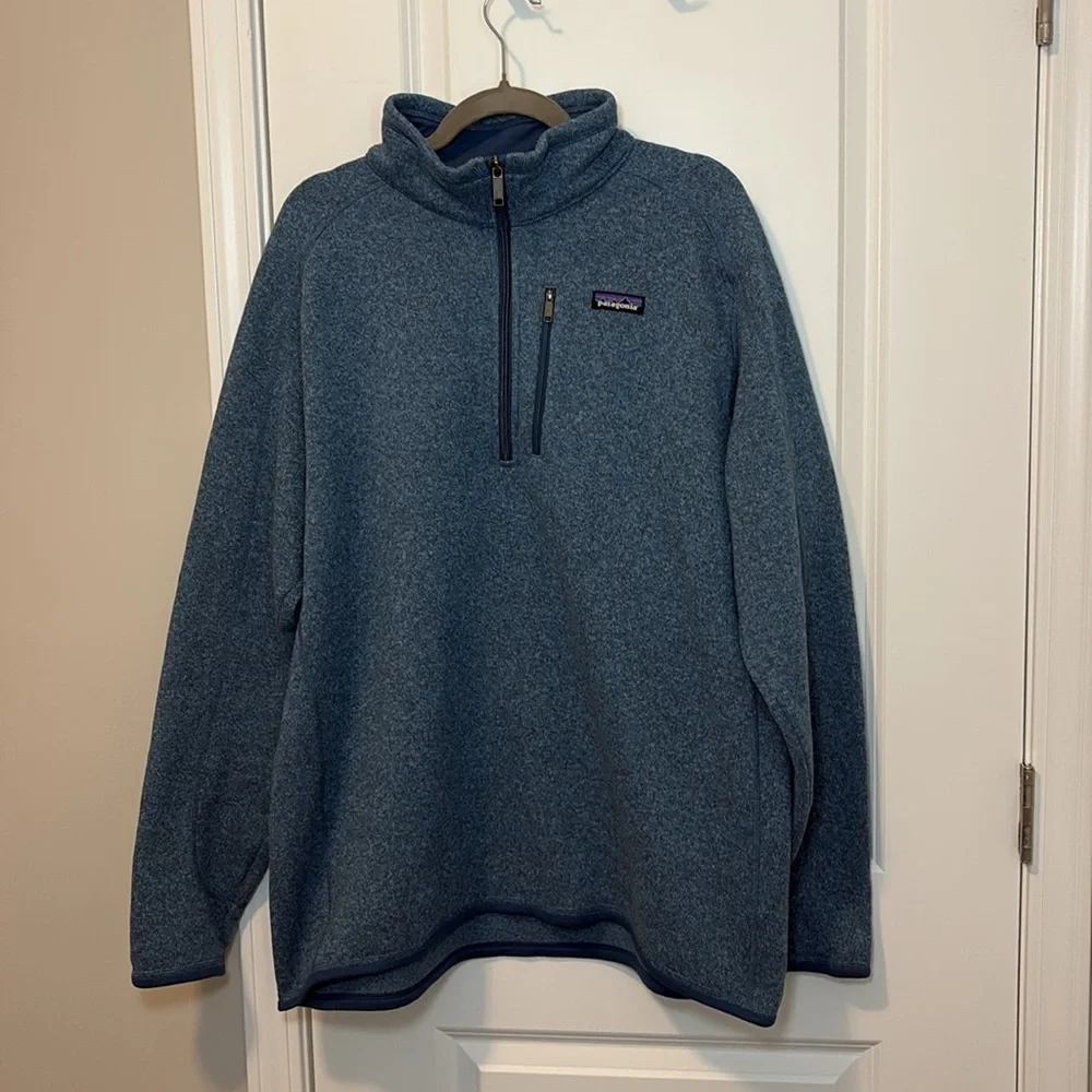 Patagonia Blue Zip Up Sweater for Men - Picture 2 of 6